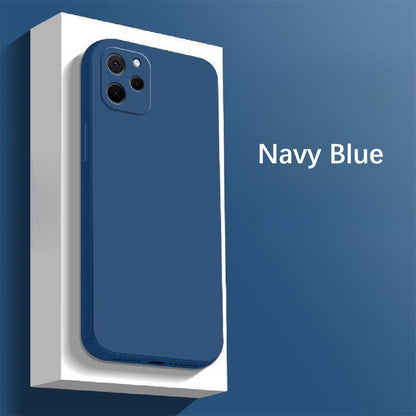 For Huawei Nova Y61 Cover Drop and wear resistant Silicone Full Case Classic Simple Solid Color Phone Case Cover