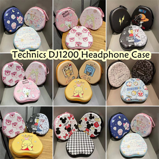 For Technics DJ1200 Headphone Case Cartoon Creative Patterns Headset Earpads Storage Bag Casing Box