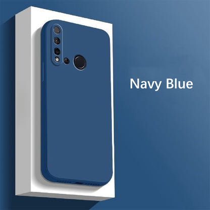 For Huawei P20 Lite 2019 Cover Drop and wear resistant Silicone Full Case Classic Simple Solid Color Phone Case Cover