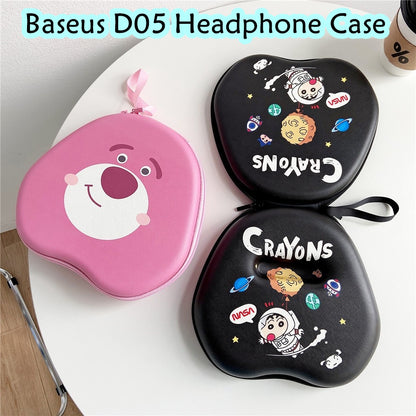 For Baseus D05 Headphone Case Cartoon Creative Patterns Headset Earpads Storage Bag Casing Box