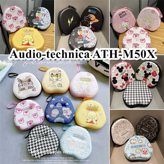 For Audio-technica ATH-M50X Headphone Case Cartoon Creative Patterns Headset Earpads Storage Bag Casing Box