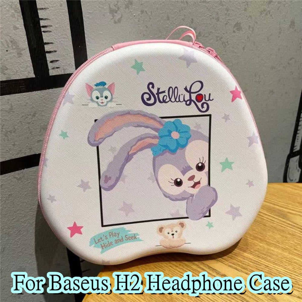 For Baseus H2 Headphone Case Cartoon Creative Patterns Headset Earpads Storage Bag Casing Box