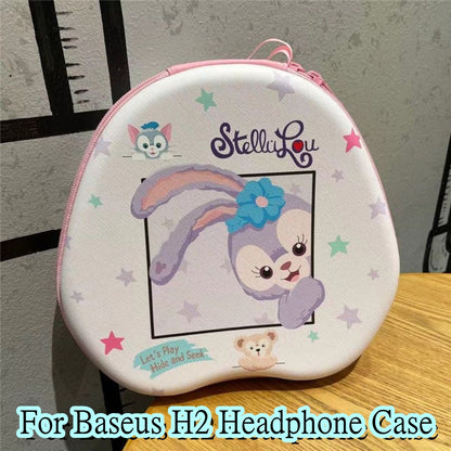 For Baseus H2 Headphone Case Cartoon Creative Patterns Headset Earpads Storage Bag Casing Box
