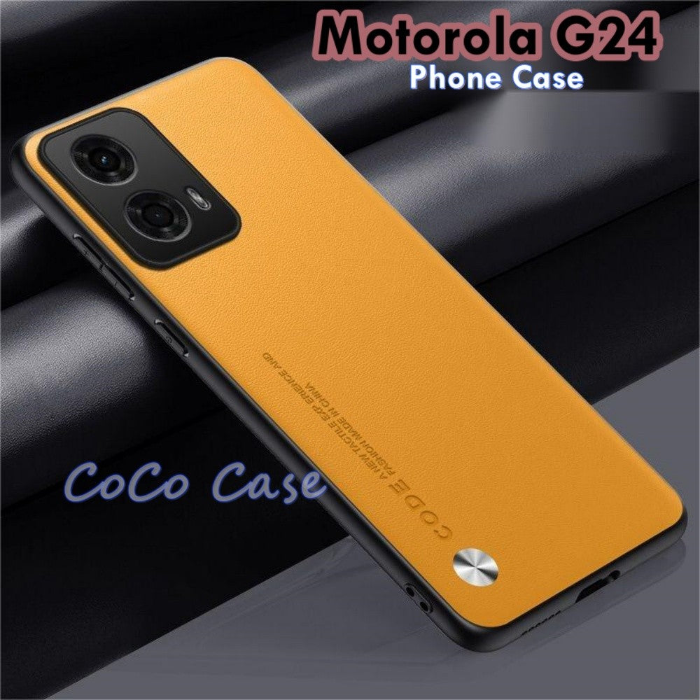 For Motorola G24 Cover Silicone Professional Full Case Classic Simple Solid Color Phone Case Cover sweatproof