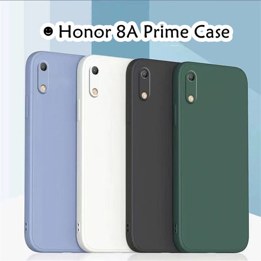 For Honor 8A Prime Cover Drop and wear resistant Silicone Full Case Classic Simple Solid Color Phone Case Cover