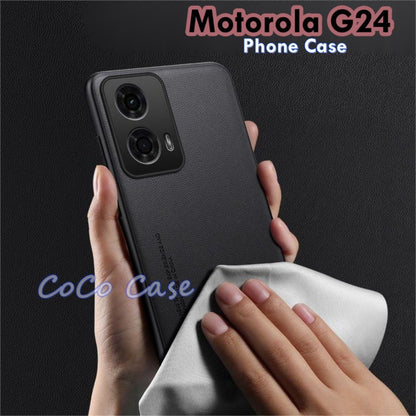 For Motorola G24 Cover Silicone Professional Full Case Classic Simple Solid Color Phone Case Cover sweatproof