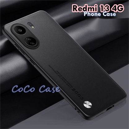 For Redmi 13 4G Cover Silicone Professional Full Case Classic Simple Solid Color Phone Case Cover sweatproof