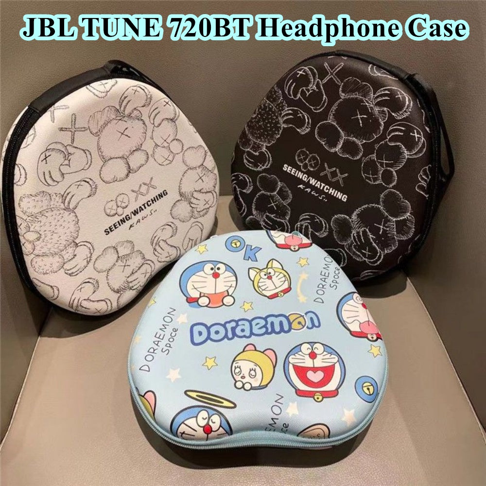 For JBL TUNE 720BT Headphone Case Cartoon Creative Patterns Headset Earpads Storage Bag Casing Box