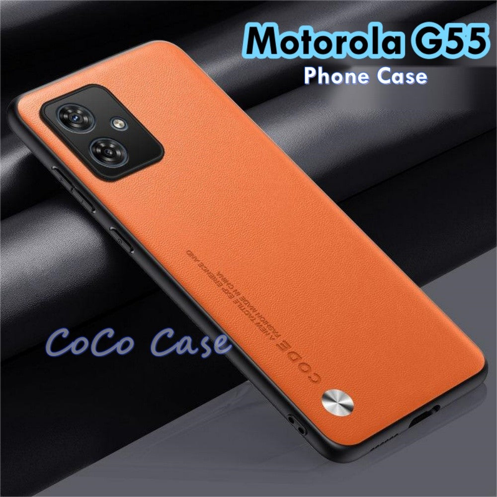 For Motorola G55 Cover Silicone Professional Full Case Classic Simple Solid Color Phone Case Cover sweatproof