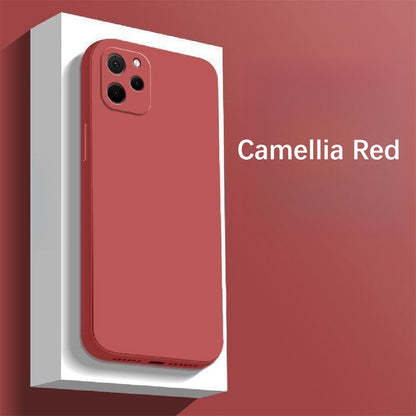 For Huawei Nova Y61 Cover Drop and wear resistant Silicone Full Case Classic Simple Solid Color Phone Case Cover