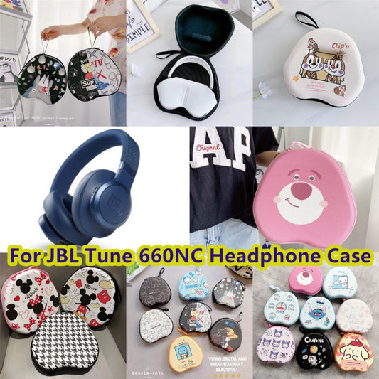 For JBL TUNE 660NC Headphone Case Cartoon Creative Patterns Headset Earpads Storage Bag Casing Box