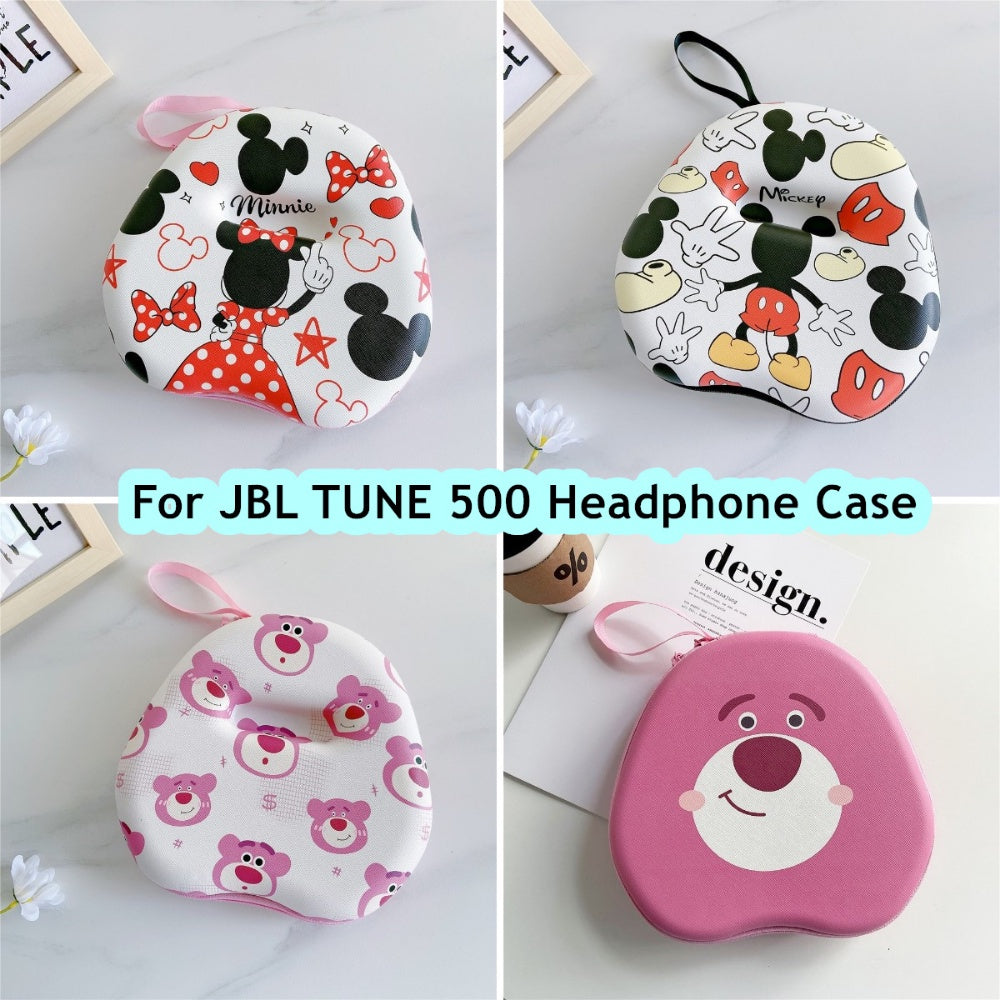 For JBL TUNE 500 Headphone Case Cartoon Creative Patterns Headset Earpads Storage Bag Casing Box