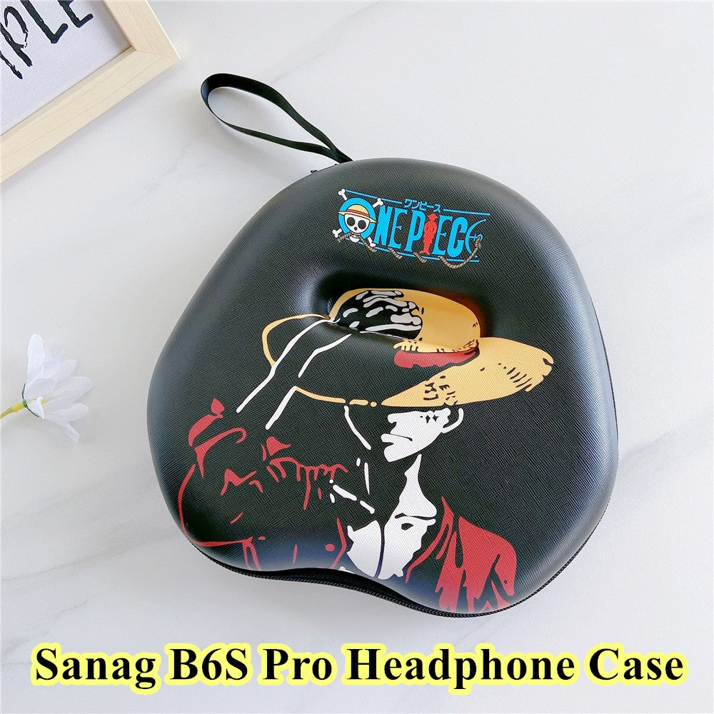 For Sanag B6S Pro Headphone Case Cartoon Creative Patterns Headset Earpads Storage Bag Casing Box