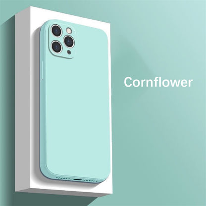 For IPhone 13 Pro Cover Drop and wear resistant Silicone Full Case Classic Simple Solid Color Phone Case Cover