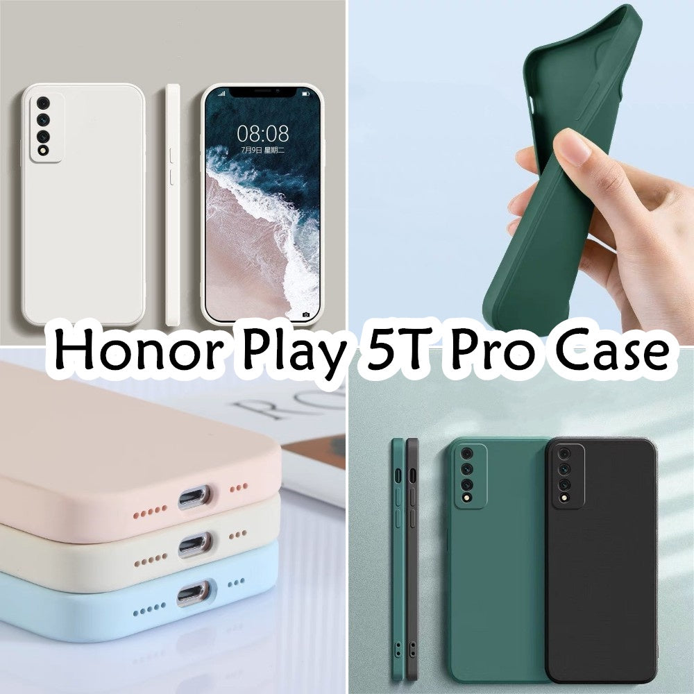 For Honor 5T Pro Cover Drop and wear resistant Silicone Full Case Classic Simple Solid Color Phone Case Cover