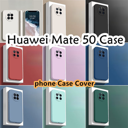 For Huawei Mate 50 Cover Drop and wear resistant Silicone Full Case Classic Simple Solid Color Phone Case Cover