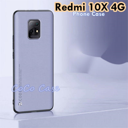 For Redmi 10X 4G Cover Silicone Professional Full Case Classic Simple Solid Color Phone Case Cover sweatproof