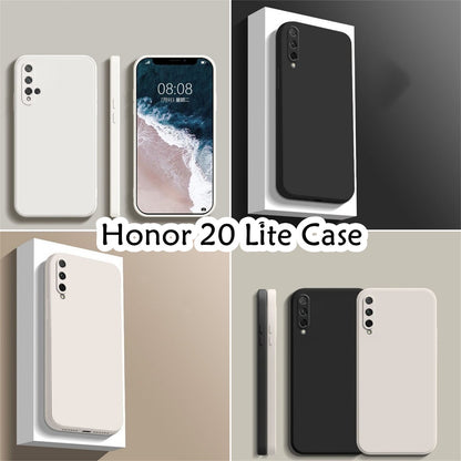 For Honor 20 Lite Cover Drop and wear resistant Silicone Full Case Classic Simple Solid Color Phone Case Cover