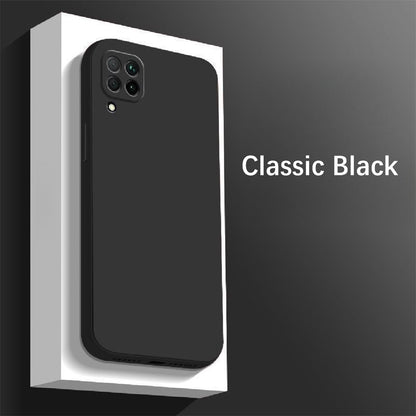 For Huawei P40 Lite 4G Cover Drop and wear resistant Silicone Full Case Classic Simple Solid Color Phone Case Cover