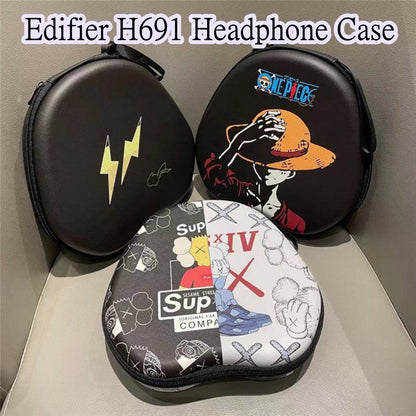 For Edifier H691 Headphone Case Cartoon Creative Patterns Headset Earpads Storage Bag Casing Box