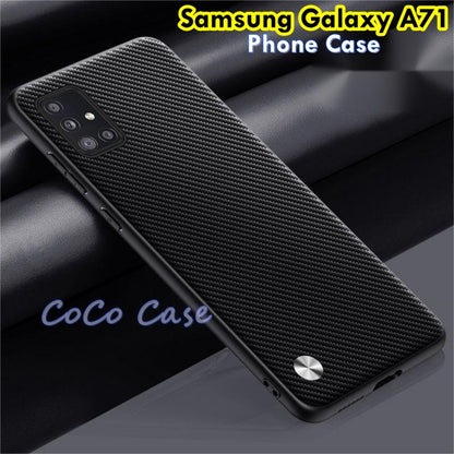 For Samsung Galaxy A71 Cover Silicone Professional Full Case Classic Simple Solid Color Phone Case Cover sweatproof