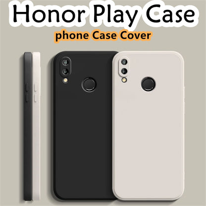 For Honor Play Cover Drop and wear resistant Silicone Full Case Classic Simple Solid Color Phone Case Cover
