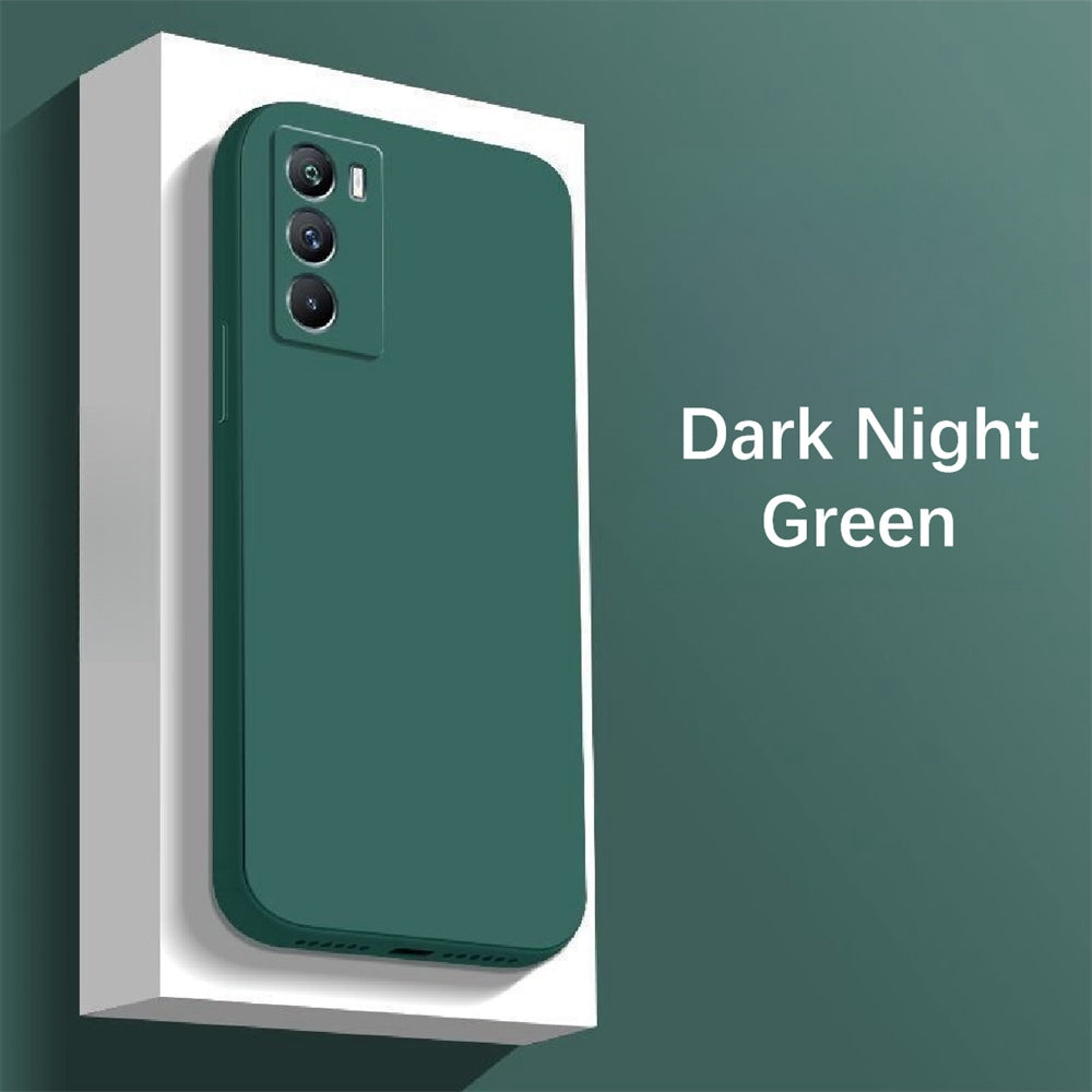 For IQOO Neo 5S Cover Drop and wear resistant Silicone Full Case Classic Simple Solid Color Phone Case Cover