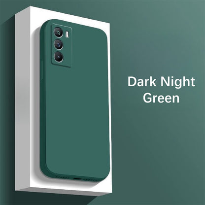 For IQOO Neo 5S Cover Drop and wear resistant Silicone Full Case Classic Simple Solid Color Phone Case Cover