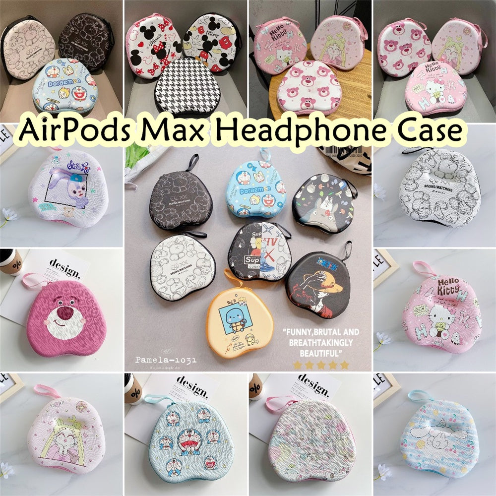 For AirPods Max Headphone Case Cartoon Creative Patterns Headset Earpads Storage Bag Casing Box
