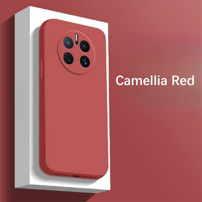 For Huawei Mate 50 Cover Drop and wear resistant Silicone Full Case Classic Simple Solid Color Phone Case Cover