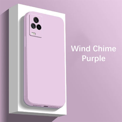 For IQOO 7 Cover Drop and wear resistant Silicone Full Case Classic Simple Solid Color Phone Case Cover