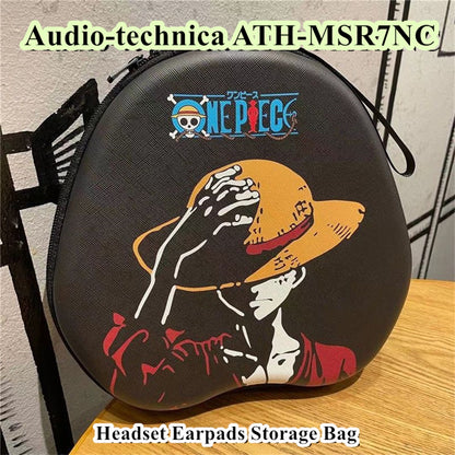 For Audio-technica ATH-MSR7NC Headphone Case Cartoon Creative Patterns Headset Earpads Storage Bag Casing Box
