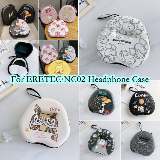 For ERETEC NC02 Headphone Case Cartoon Creative Patterns Headset Earpads Storage Bag Casing Box