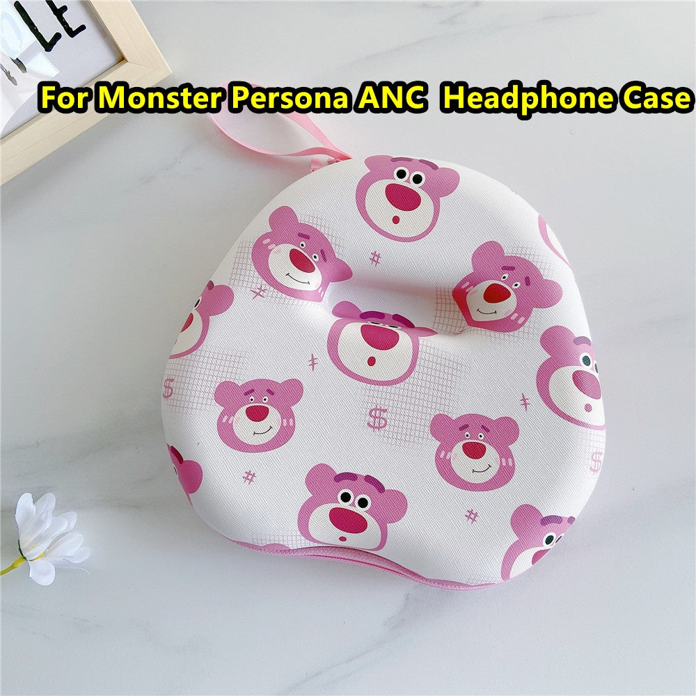 For Monster Persona ANC Headphone Case Cartoon Creative Patterns Headset Earpads Storage Bag Casing Box