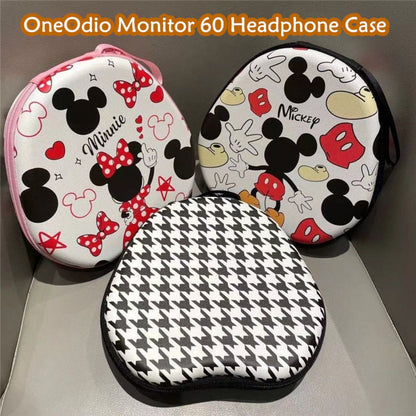 For OneOdio Monitor 60 Headphone Case Cartoon Creative Patterns Headset Earpads Storage Bag Casing Box