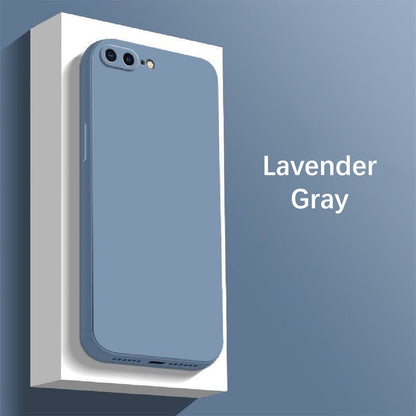 For IPhone 7 Plus Cover Drop and wear resistant Silicone Full Case Classic Simple Solid Color Phone Case Cover