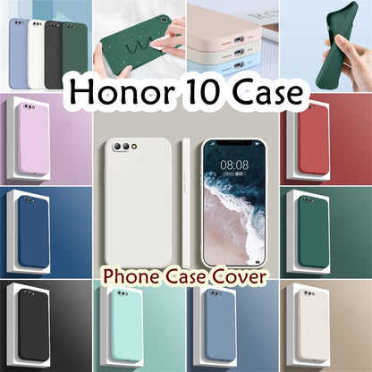 For Honor 10 Cover Drop and wear resistant Silicone Full Case Classic Simple Solid Color Phone Case Cover