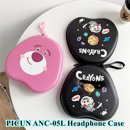 For PICUN ANC-05L Headphone Case Cartoon Creative Patterns Headset Earpads Storage Bag Casing Box