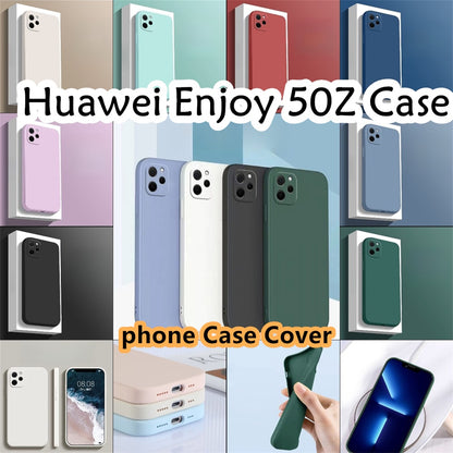 For Huawei Enjoy 50Z Cover Drop and wear resistant Silicone Full Case Classic Simple Solid Color Phone Case Cover