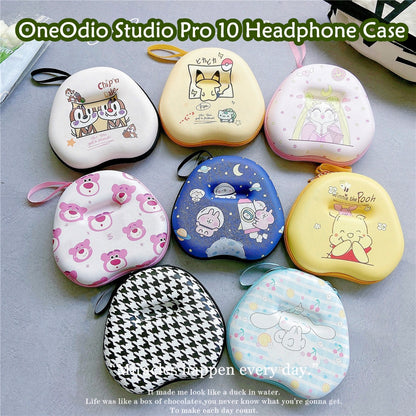 For OneOdio Studio Pro 10 Headphone Case Cartoon Creative Patterns Headset Earpads Storage Bag Casing Box
