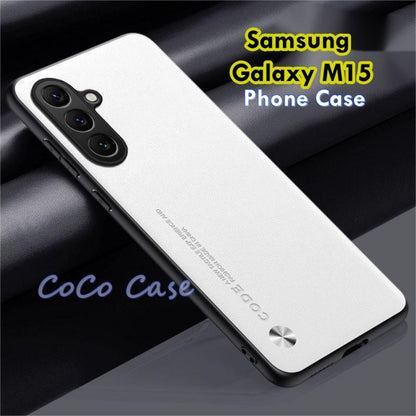 For Samsung Galaxy M15 Cover Silicone Professional Full Case Classic Simple Solid Color Phone Case Cover sweatproof