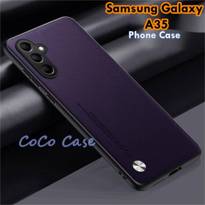 For Samsung Galaxy A35 Cover Silicone Professional Full Case Classic Simple Solid Color Phone Case Cover sweatproof