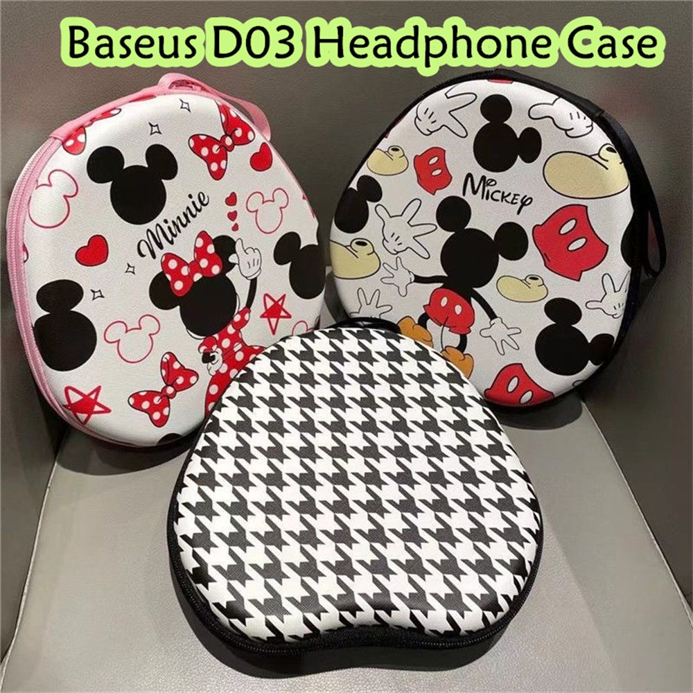 For Baseus D03 Headphone Case Cartoon Creative Patterns Headset Earpads Storage Bag Casing Box