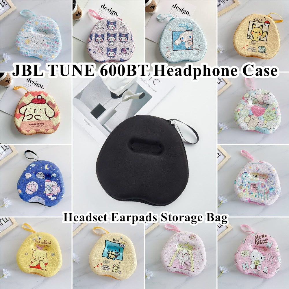For JBL TUNE 600BT Headphone Case Cartoon Creative Patterns Headset Earpads Storage Bag Casing Box