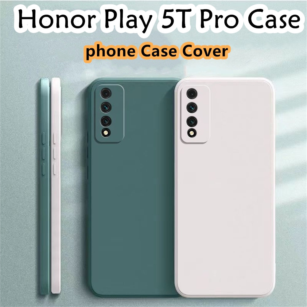 For Honor 5T Pro Cover Drop and wear resistant Silicone Full Case Classic Simple Solid Color Phone Case Cover