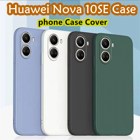 For Huawei Nova 10SE Cover Drop and wear resistant Silicone Full Case Classic Simple Solid Color Phone Case Cover