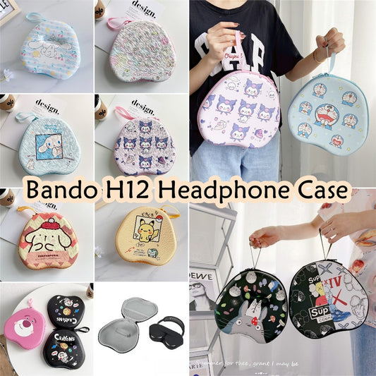 For Bando H12 Headphone Case Cartoon Creative Patterns Headset Earpads Storage Bag Casing Box
