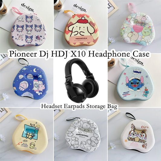 For Pioneer Dj HDJ X10 Headphone Case Cartoon Creative Patterns Headset Earpads Storage Bag Casing Box