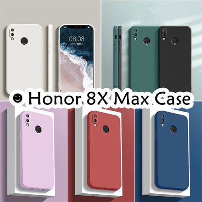 For Honor 8X Max Cover Drop and wear resistant Silicone Full Case Classic Simple Solid Color Phone Case Cover