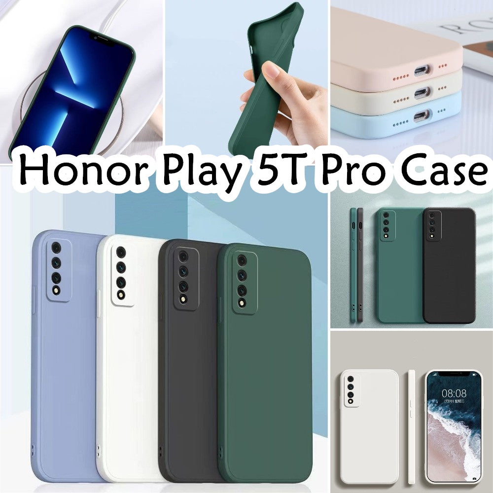 For Honor 5T Pro Cover Drop and wear resistant Silicone Full Case Classic Simple Solid Color Phone Case Cover